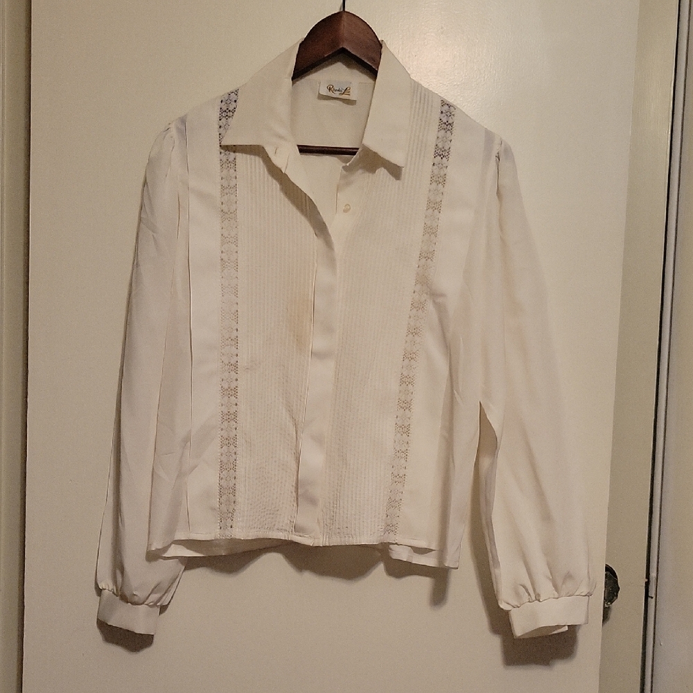 Classic White Button-Up Blouse